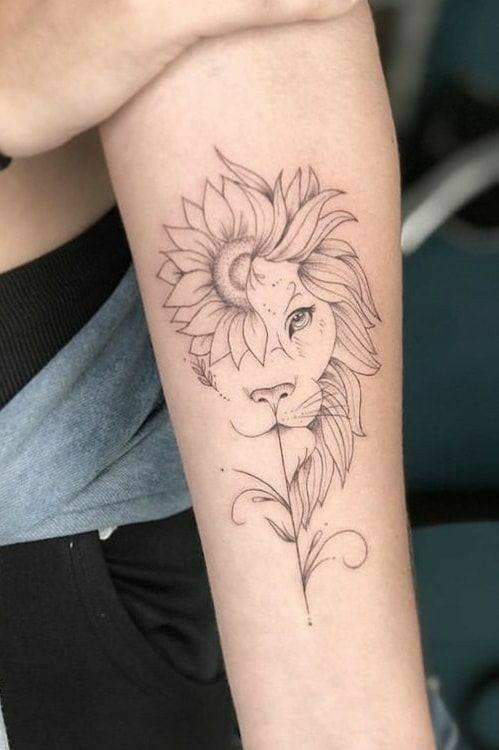 Moda Tatuagem de leão 🦁