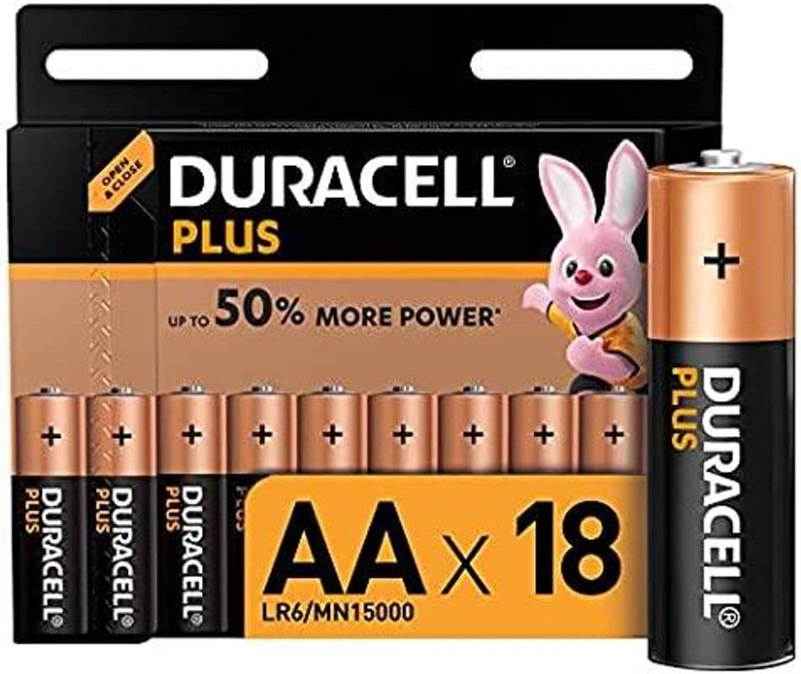 Producto DURACELL Plus AA Pilas Alcalinas Paquete De 18