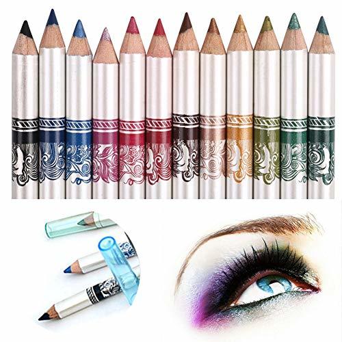 Product CINEEN 12 Colores Larga Duracion Delineador de ojos Delineador de Labios Lápiz