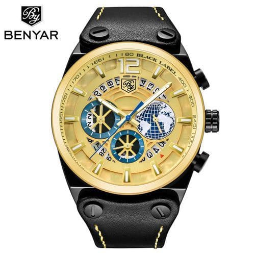 Producto BENYAR Moda Cronógrafo Deporte Relojes para Hombre Marca Prueba de Agua Reloj