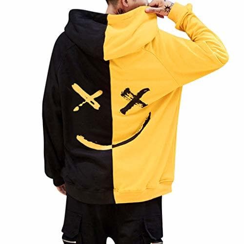 Producto Overdose Sudadera Hombres Patchwork Slim Fit Hoodie OtoñO Moda Outwear Nueva Blusa