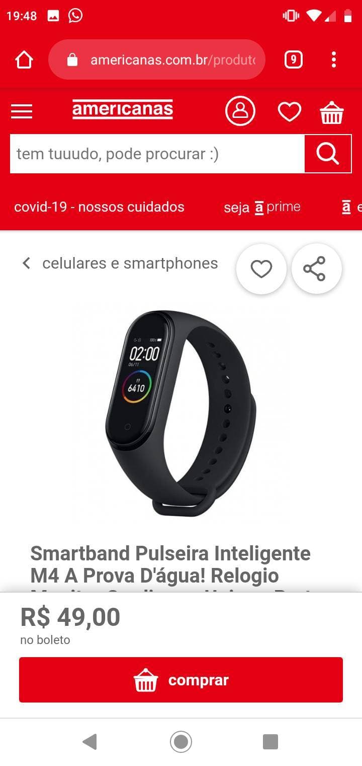 Producto Smartband pulseira