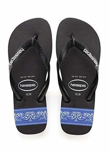 Product Havaianas Top Stripes Logo, Chanclas para Hombre, Negro