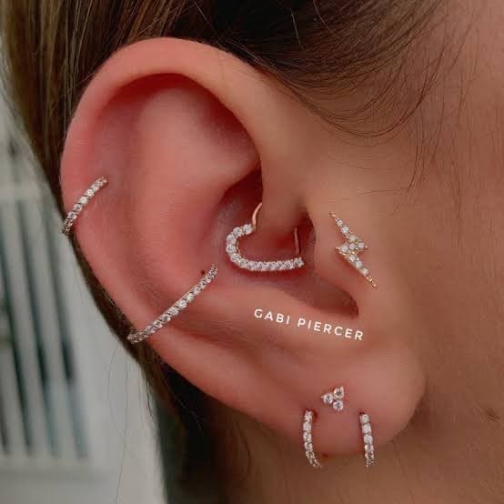 Moda Inspiração de piercing ❤️