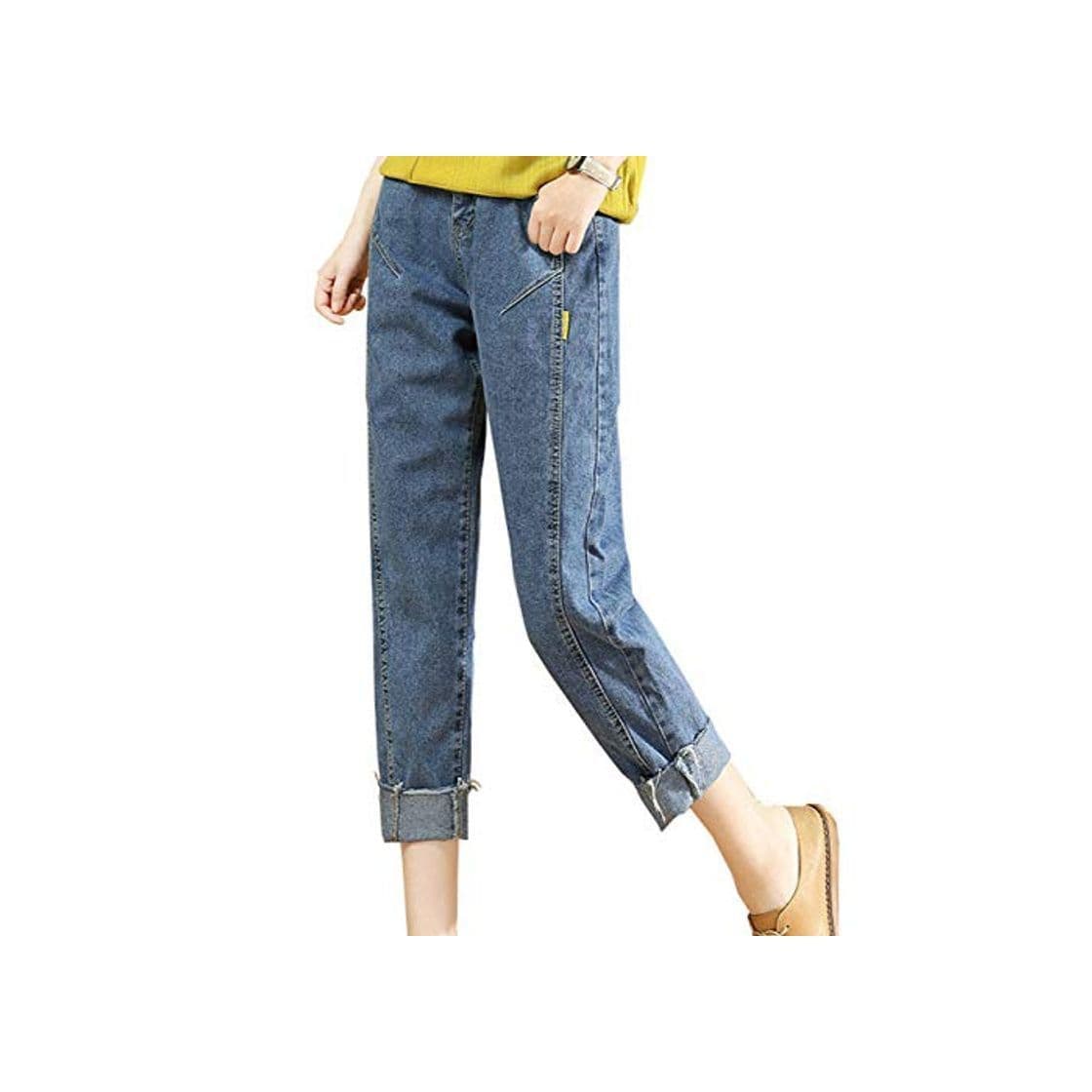 Product XACXYDP Jeans De Mujer Pantalones Sueltos De Cintura Alta Delgados Y Ligeros