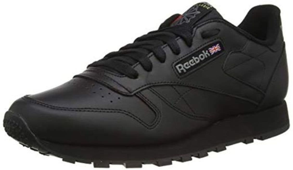 Fashion Reebok Classic Leather - Zapatillas de cuero para hombre, color negro