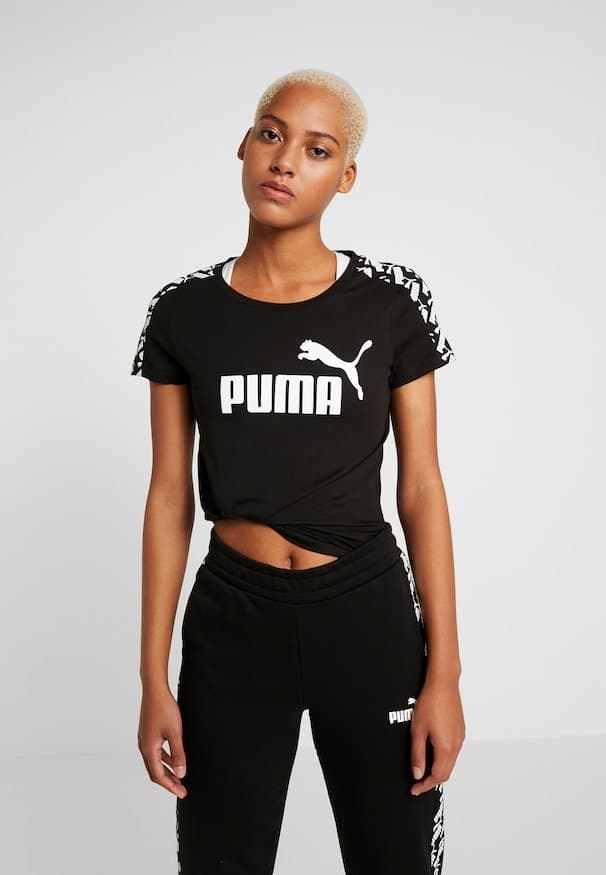 Product PUMA Amplified Cropped tee Camiseta, Mujer, Negro