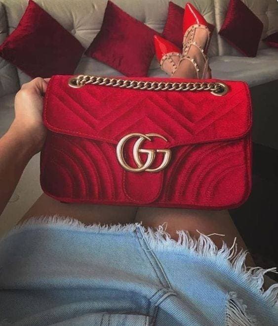 Moda Bolsa Gucci vermelha 