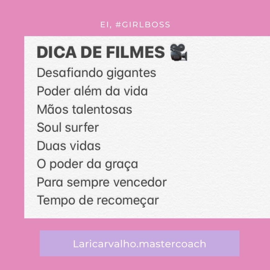 Moda Dica de filmes 🎥 