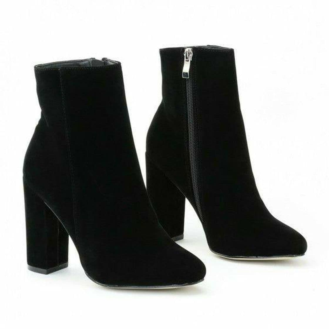 Fashion Black Heeled Boots