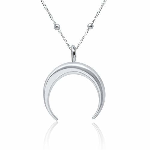 Lugar WANDA PLATA Colgante Media Luna Invertida para Mujer en Plata de Ley