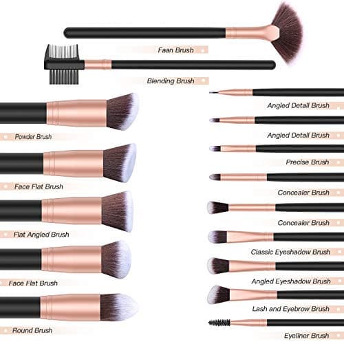 Producto Set de brochas de maquillaje profesional BESTOPE 16 piezas Pinceles de maquillaje