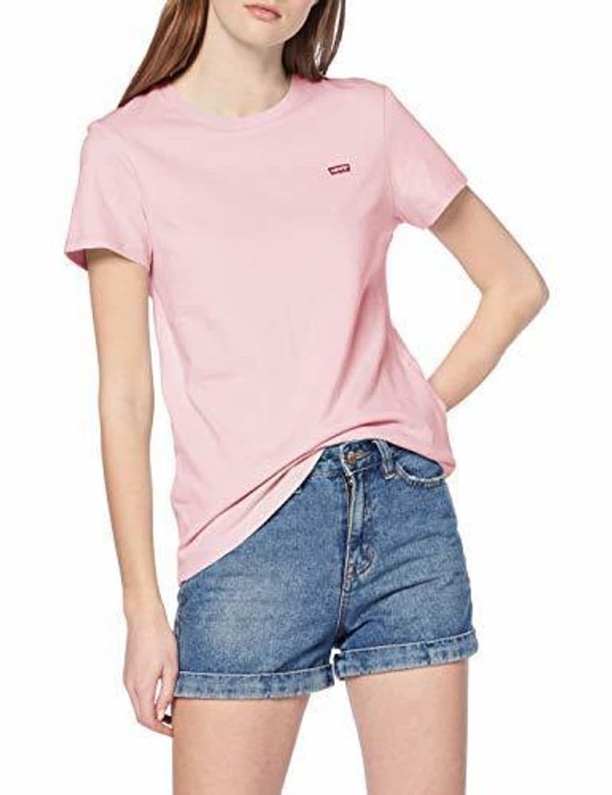 Fashion Levi's Perfect-tee Camiseta de Manga Corta, Rosa