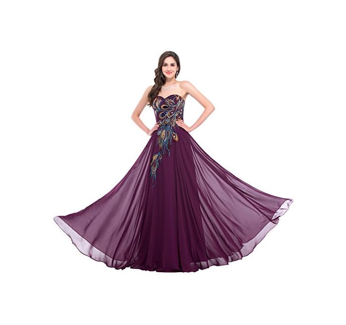 Producto Mujer Vestidos Marados Elegante Maxi para Fiesta Sin Mangas Volante Encaje Floral