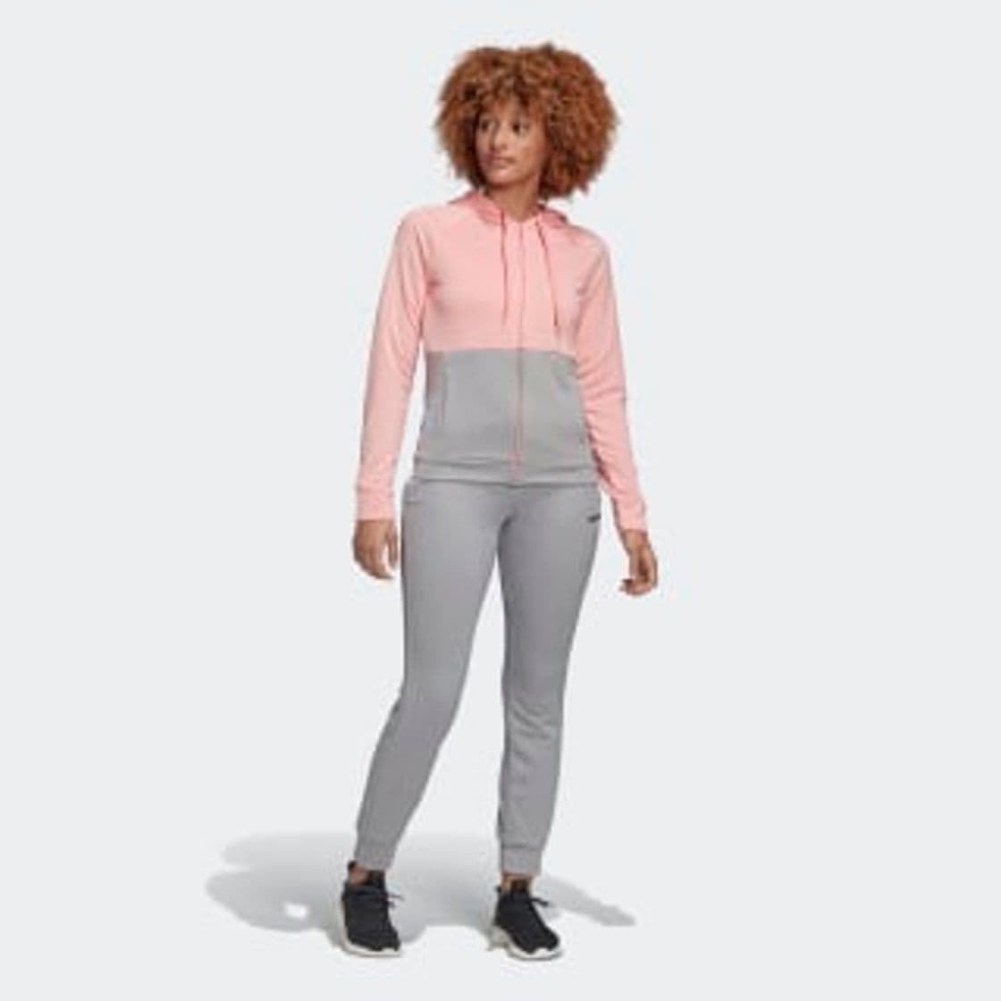 Fashion Agasalho Moletinho Linear Hoodie - Rosa adidas | adidas Brasil