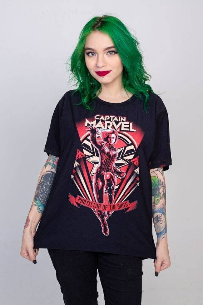 Producto Camiseta Dupla Face Captain Marvel Goose 