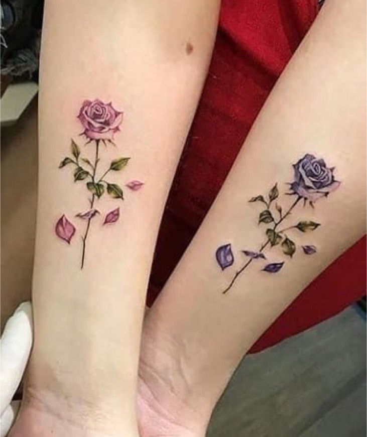 Moda Tatoo floral 