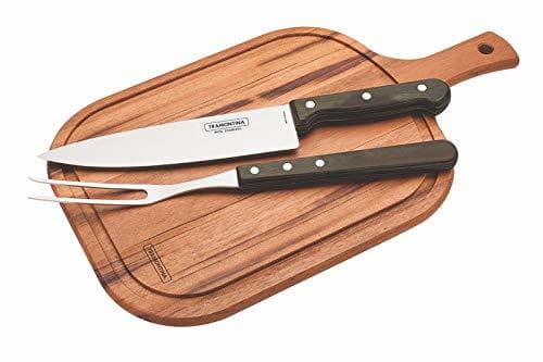 Elemento de la categoría hogar Tramontina Churrasco trinchar Cocina Juego de Cuchillos con Tabla de Cortar