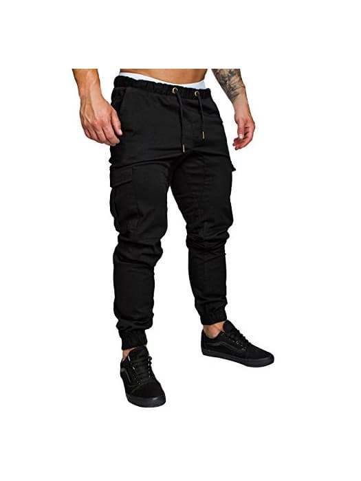 Producto STRIR Pantalones de Hombre Casuales Deporte Joggers Pants Algodón Slim Fit Jeans