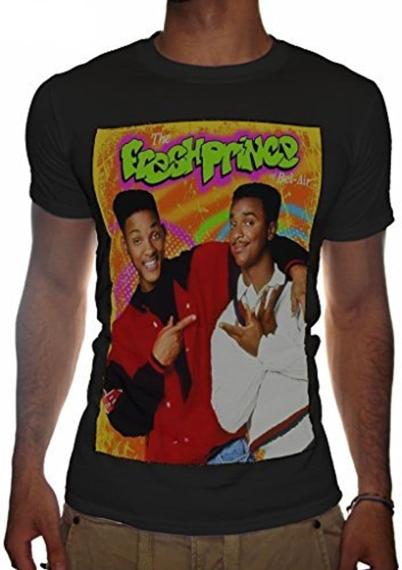 Place Mens Fresh Prince of Bel Air T-Shirt Will Smith Trill 90's Top