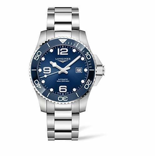 Place Longines HYDROCONQUEST L37824966 - Reloj de Buceo automático con Bisel de cerámica