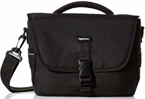 Producto AmazonBasics - Bolsa Bandolera para cámaras DSLR y Accesorios