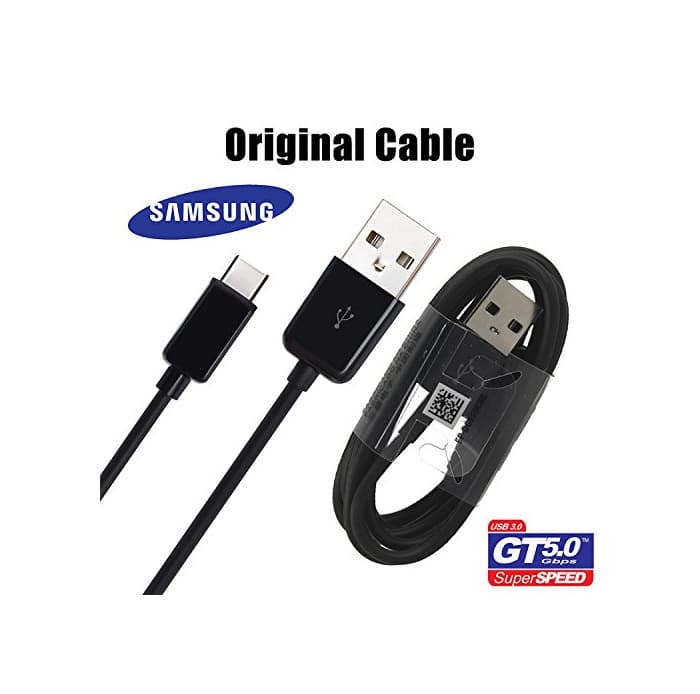 Electrónica Samsung Cable Original Galaxy S8 y S8 Edge con USB-C Modelo ep-dg950cbe Negro Black