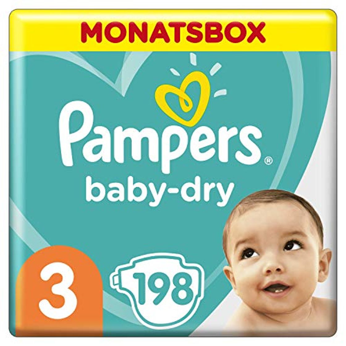 Beauty Pampers Baby Dry - Pañales para bebés, Talla 3