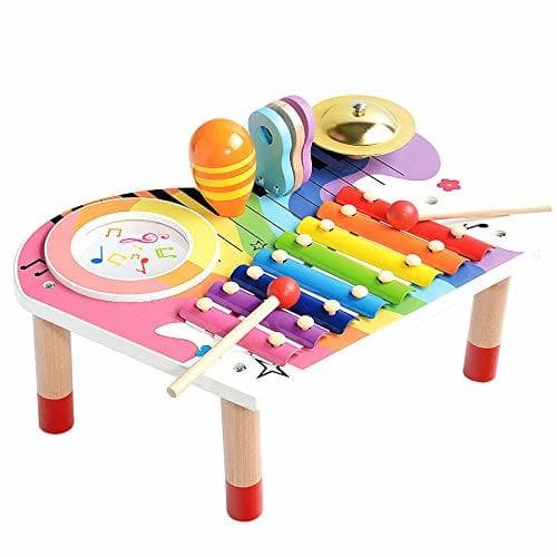 Producto BeebeeRun Conjunto de Instrumentos Musicales para Bebés, Xilófono para Niños, Set de