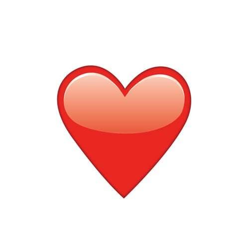 Moda Red Heart Emoji