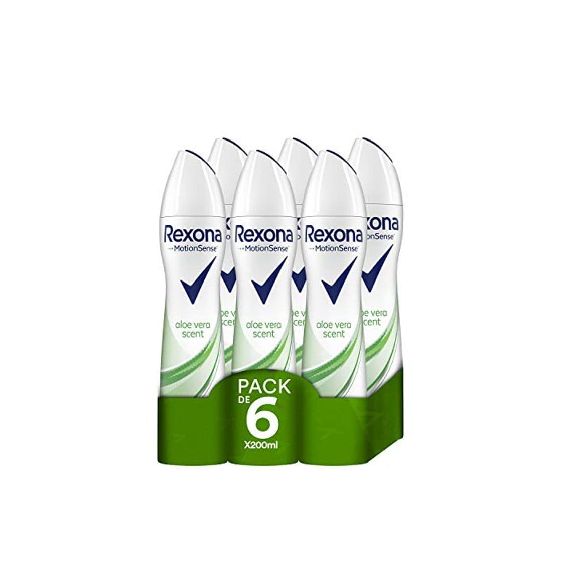 Belleza Rexona Desodorante Antitranspirante Aloe Vera - Pack de 6 x 200 ml