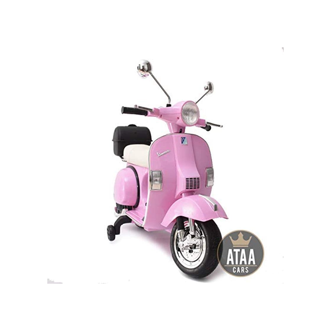 Producto ATAA Vespa clásica Oficial 12v Licencia Piaggio - Rosa - Moto eléctrica