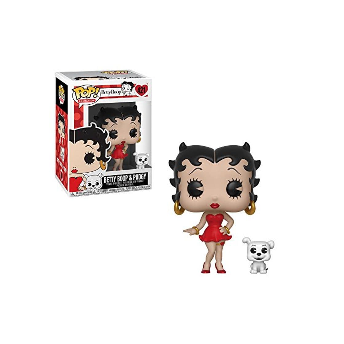 Game Funko- Pop Animation Boop-Betty Boop & Pudgy Figura, Multicolor