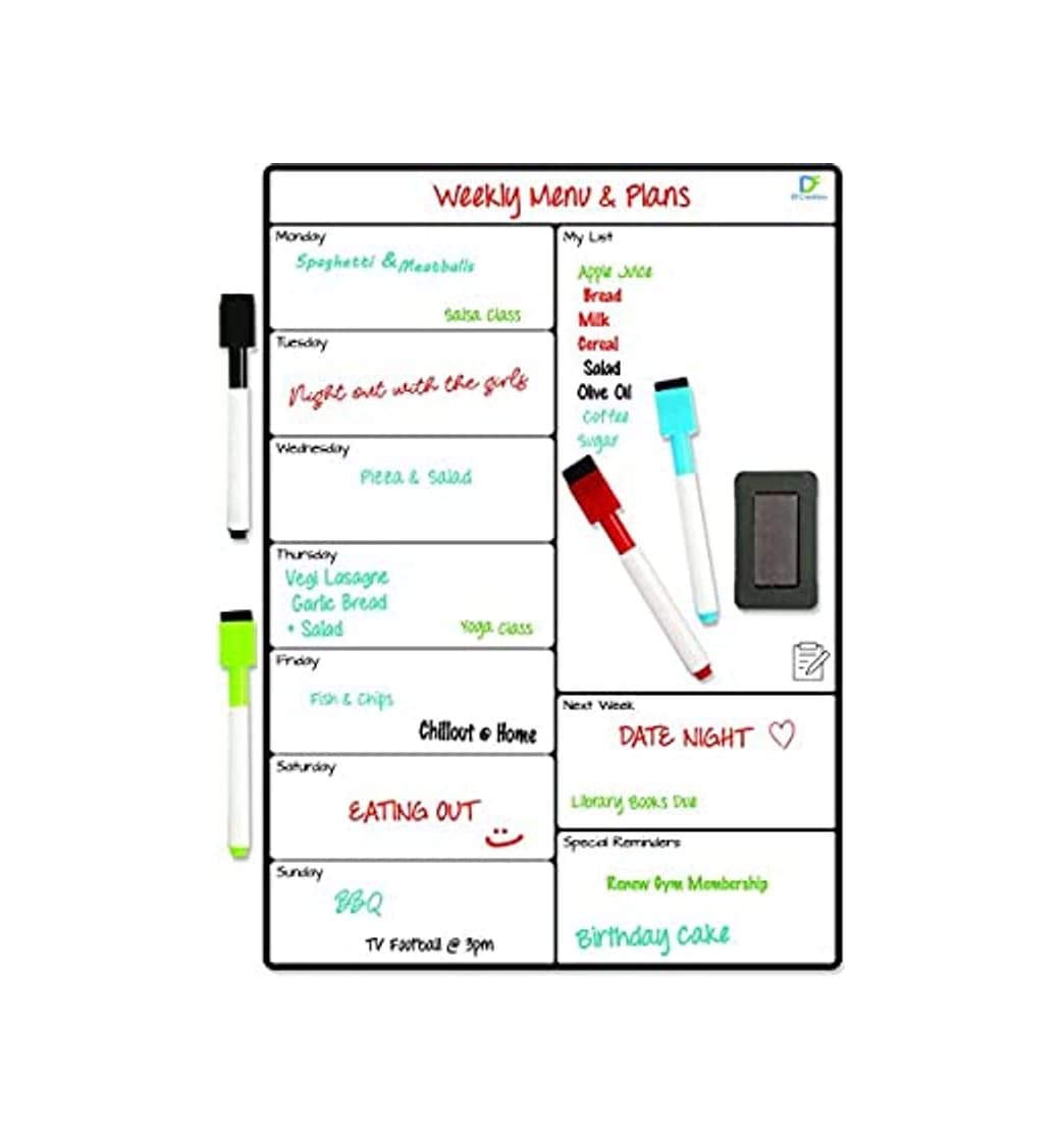 Product Magnetic white board for fridge weekly 