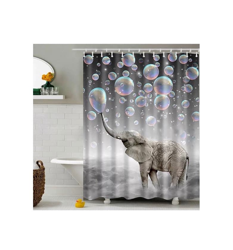 Product Waterproof Polyester Fabric Bathroom Shower Curtain 