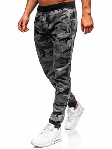 Product BOLF Hombre Pantalón De Chándal Jogger Pantalones Deportivos de Algodón Diseño Camuflaje