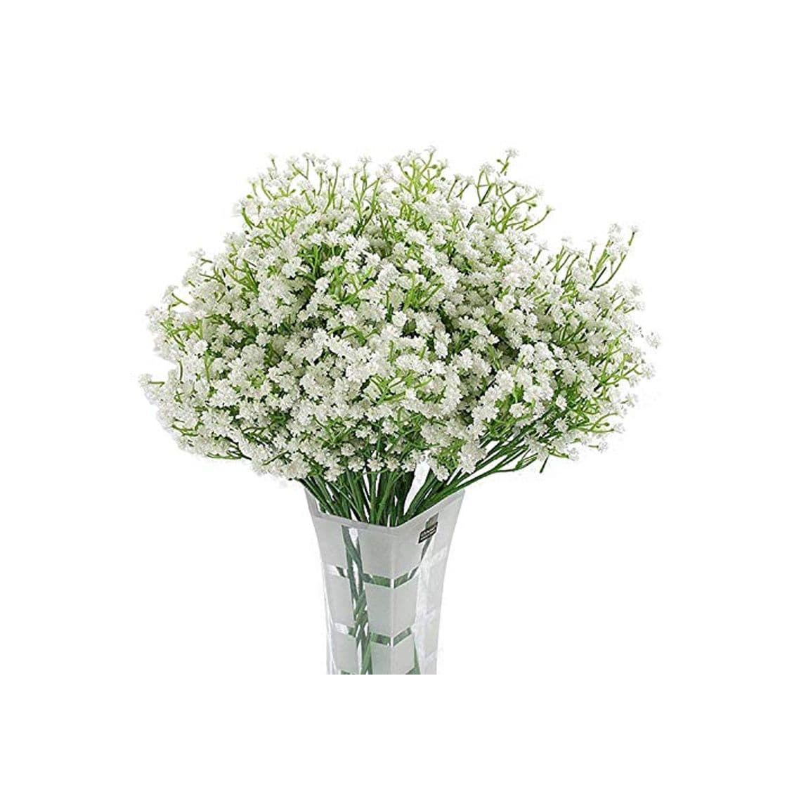 Product Homcomodar 12 Pack Flores Artificiales Bebés Flores de Aliento Plantas de Gypsophila