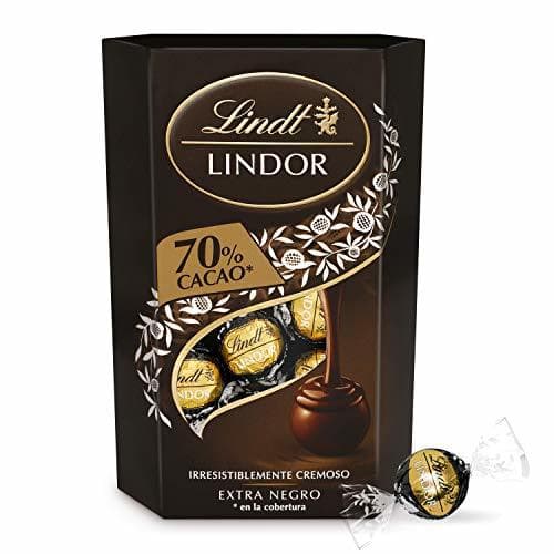 Product Lindt Lindor Bombones de Chocolate Negro 70% Cacao - Aprox. 16 Bombones