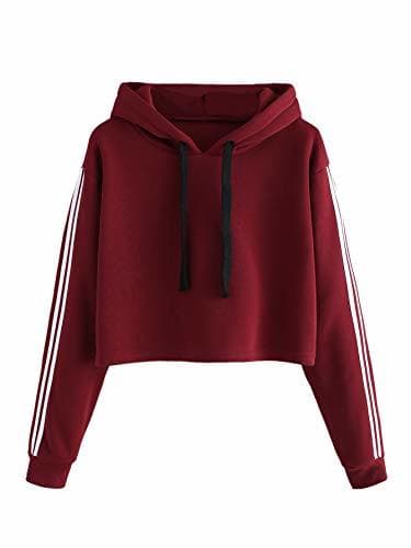 Product SOLY HUX Mujer Sudadera de Manga Larga Sudadera Corta con Capucha