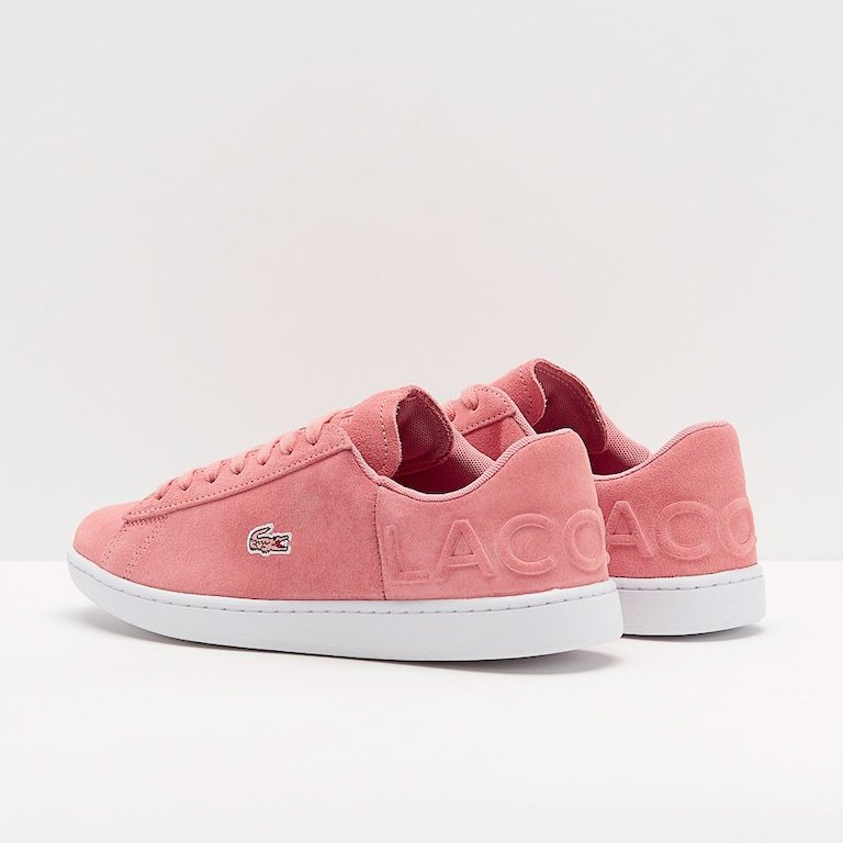 Product Lacoste Women's Carnaby EVO 318 4 Suede Lace Up Trainer Pink-Pink-4 Size