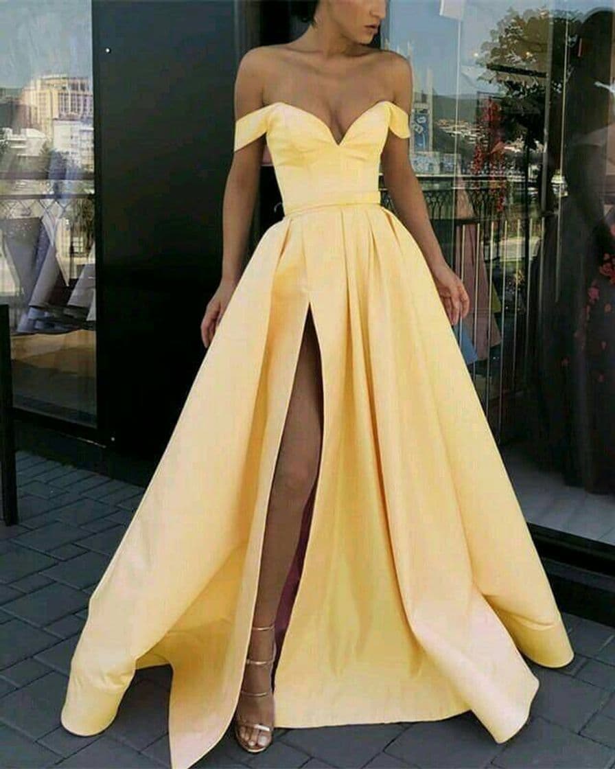 Moda Vestido amarelo  💛