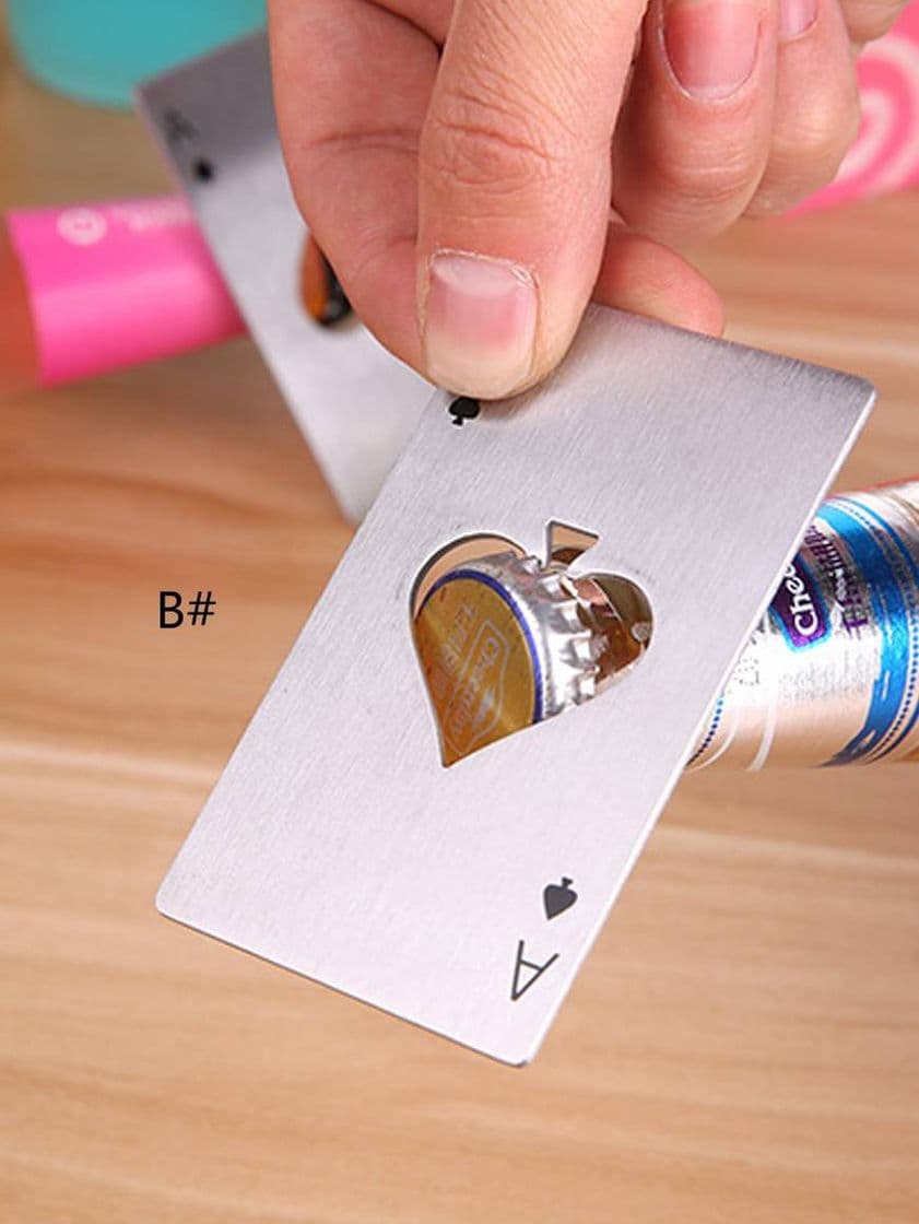 Moda Abrebotellas con forma de carta de Poker. 