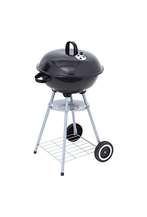 Product Tepro Key West Parrilla Tetera Carbón Vegetal Negro, Plata - Barbacoa