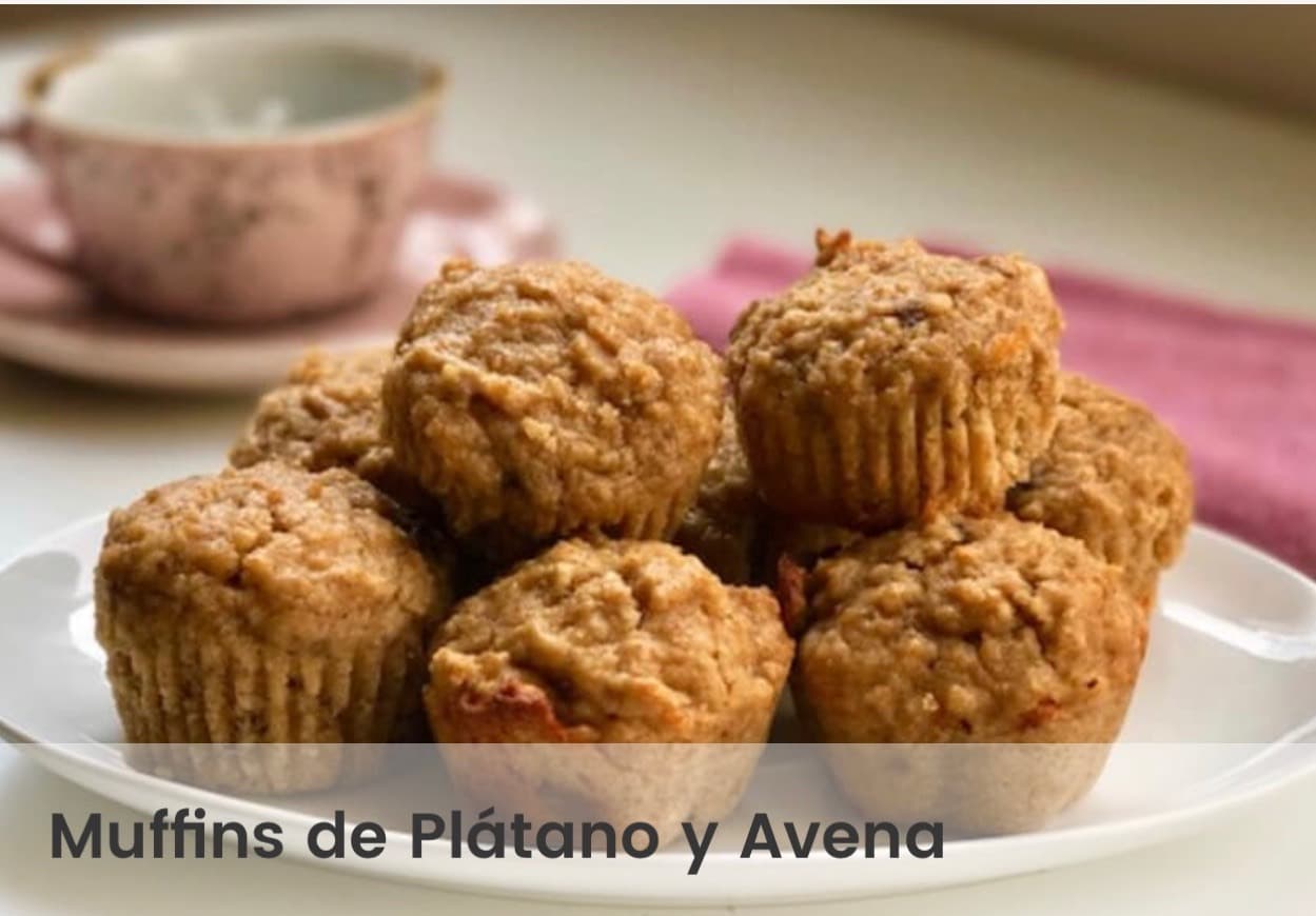 Moda Muffins de plátano y avena