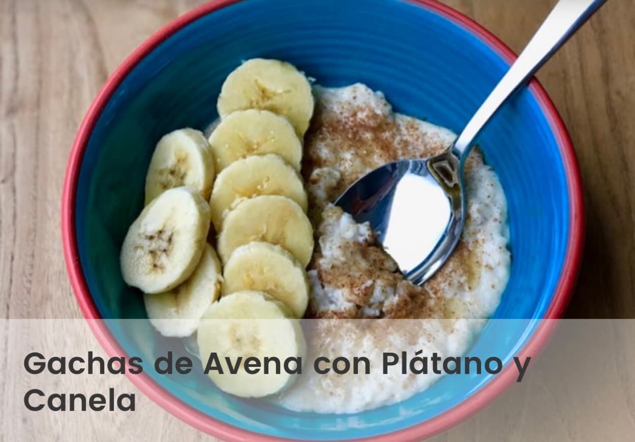 Moda Gachas de avena con plátano 