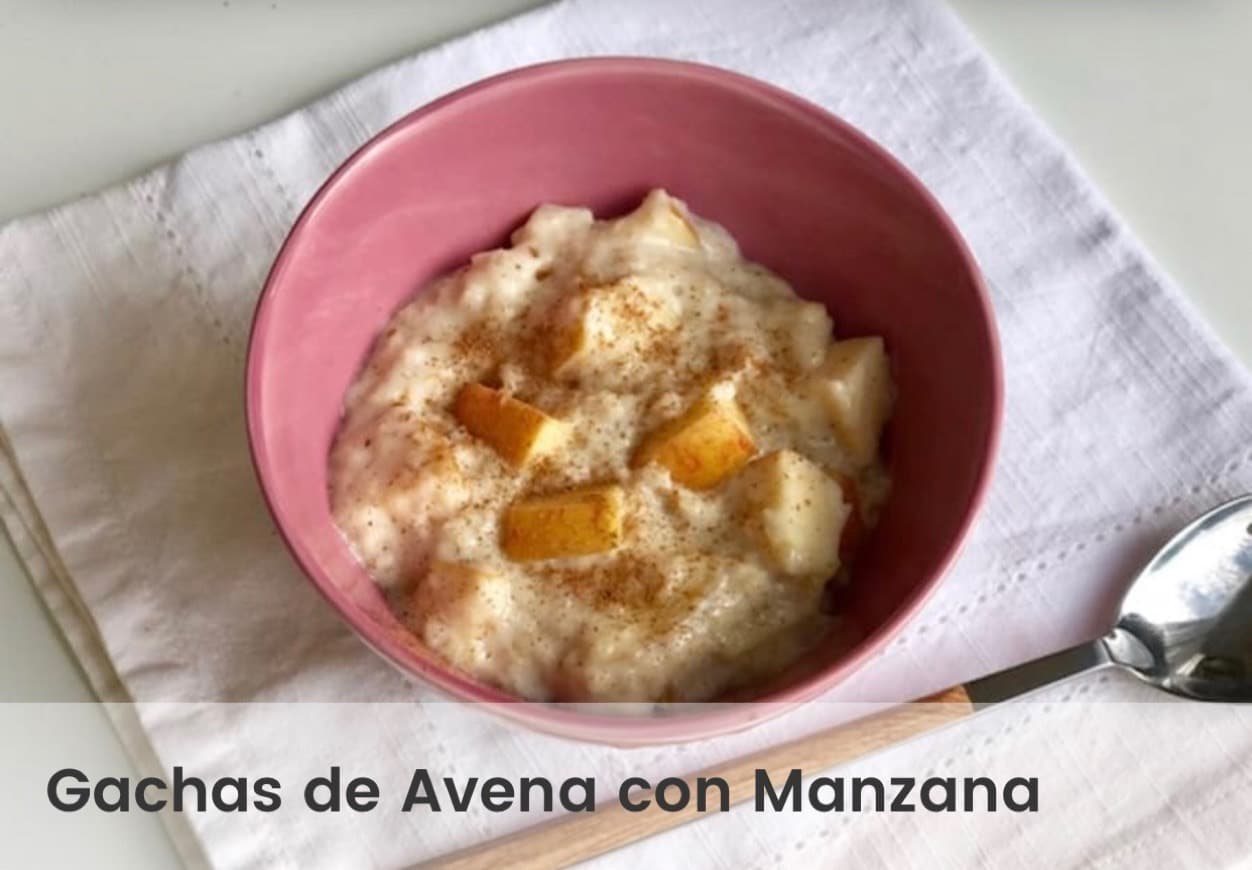 Moda Gachas de avena con manzana 