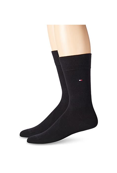 Producto Tommy Hilfiger Classic, Calcetines Para Hombre, Pack de 2, Negro