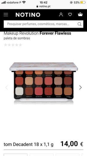 Product Paleta revolution coleção Forever flawless “decadent “