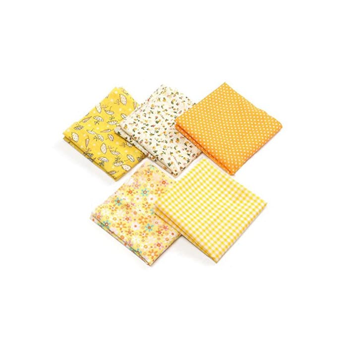 Product 5pcs Tela Patchwork Algodon Ropa de Manualidades Costura Quilting Bundle Plaza 50x50cm