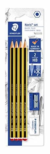 Producto Staedtler Noris 120S1 BK4DST. Lápices de madera certificada. Blíster con 4 lapiceros